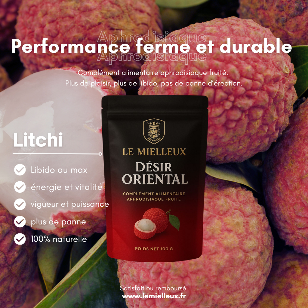 Désir Oriental – Formule Performance Goût Litchi | Le Mielleux