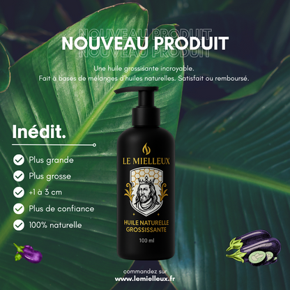 Huile naturelle grossissante - Le Mielleux